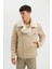 Slim Fit Dar Kesim Suni Kürk Astarlı Fermuarlı Cepli Süet Deri Kışlık Ceket Mont C5636AX24WN 11
