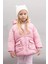 Kız Bebek Su Geçirmez Çift Taraflı Polar Astarlı Cep İçi Polarlı Kapüşonlu Fermuarlı Şişme Mont C7804A524AU 9