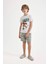 Erkek Çocuk Looney Tunes Kısa Kollu Şortlu Pijama Takımı A2374A824SM 6