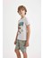 Erkek Çocuk Looney Tunes Kısa Kollu Şortlu Pijama Takımı A2374A824SM 8