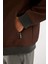 Su İtici Slim Fit Dar Kesim Suni Kürklü Yaka Astarlı Fermuarlı Ribanalı Cepli Suni Deri Mont C5633AX24WN 11