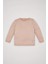 Kız Bebek Açık Pembe Bisiklet Yaka Basic Düz Triko Kazak X8187A224AU 14