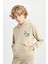 Erkek Çocuk Yazı Baskılı Cepli Kapüşonlu Okul Sweatshirt C7560A824AU 12