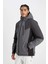Fit Termometreli Su İtici Rüzgar Geçirmez Slim Fit Dar Kesim Kapüşonlu Fermuarlı Mont A2756AX24WN 14