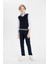 Erkek Çocuk Düz Paça Cepli Lacivert Basic Düz Gabardin Okul Pantolonu U3254A624AU 10