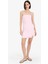 Coool Straplez Yırtmaçlı Pembe Mini Elbise C6342AX24SM 8