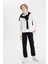 Erkek Çocuk Düz Paça Cepli Siyah Basic Düz Gabardin Okul Pantolonu U3254A624AU 10