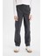 Erkek Çocuk Düz Paça Beli Lastikli Cepli Antrasit Gabardin Basic Düz Okul Pantolonu T8850A624AU 13