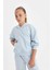 Kız Çocuk Cepli Kapüşonlu Baskılı Okul Sweatshirt C7764A824AU 8