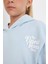 Kız Çocuk Cepli Kapüşonlu Baskılı Okul Sweatshirt C7764A824AU 10
