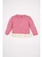 Kız Bebek Pembe Bisiklet Yaka Örgülü Triko Kazak C8288A524WN 10