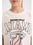 Kız Çocuk NBA Miami Heat Bisiklet Yaka Kısa Kollu Tişört C5772A824SM 11