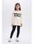 Kız Çocuk 2'li Takım Baskılı Sweatshirt Basic Düz Uzun Tayt A6808A824AU 11