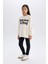 Kız Çocuk 2'li Takım Baskılı Sweatshirt Basic Düz Uzun Tayt A6808A824AU 12