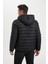 Su İtici Hafif Şişme Mont Slim Fit Dar Kesim Kapüşonlu Fermuarlı Cepli Mevsimlik N4661AZ24AU 10