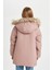 Kız Çocuk Çıkarılabilir Suni Kürk Yaka Kapüşonlu Parka C8515A824AU 16