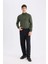 Slim Fit Dar Kesim Yarım Balıkçı Yaka Basic Düz Triko Kazak R1127AZ24WN 8