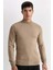 Slim Fit Dar Kesim Yarım Balıkçı Yaka Basic Düz Triko Kazak R1127AZ24WN 6