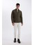 Su Geçirmez Slim Fit Dar Kesim Dik Yaka Fermuarlı İç Cepli Sunş Deri Ceket Mont X4014AZ24WN 10