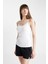 Dantel Detaylı İnce Askılı Pamuklu Beyaz İç Atlet-Fall in Love Y5360AZ24AU 10