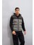 Slim Fit Cepli Yelek Dar Kesim Renk Bloklu Kapüşonlu Fermuarlı C5025AX24WN 8