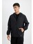 Su İtici Slim Fit Dar Kesim Kapüşonlu Fermuarlı Mevsimlik Baharlık Mont C5821AX24AU 12