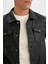 Su İtici Slim Fit Dar Kesim Gömlek Yaka Düğmeli Cepli Mevsimlik Hafif İnce Suni Deri Ceket Mont C4861AX24WN 12