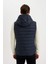 Slim Fit Dar Kesim Kapüşonlu Fermuarlı Yelek N4652AZ24AU 12