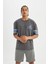 DeFactoFit NBA Denver Nuggets Standart Fit Kısa Paça Şort B9902AX24SM 10
