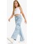 Kız Çocuk Wide Leg Kargo Geniş Paça Jean Pantolon C8540A824AU 11