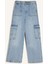Kız Çocuk Wide Leg Kargo Geniş Paça Jean Pantolon C8540A824AU 16