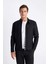 Slim Fit Dar Kesim Dik Yaka Astarlı Fermuarlı Cepli Mevsimlik Baharlık Ceket Mont W2040AZ24AU 10