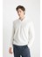 Regular Fit Polo Yaka Jakarlı Triko Sweatshirt A9785AX24AU 10