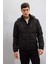 Su Geçirmez Mont Slim Fit Dar Kesim Kapüşonlu Polar Astarlı Fermuarlı U9773AZ24WN 13