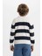 Erkek Çocuk Bisiklet Yaka Çizgili Triko Kazak C1710A824AU 12