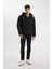 Su Geçirmez Mont Slim Fit Dar Kesim Kapüşonlu Polar Astarlı Fermuarlı U9773AZ24WN 16