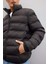 Regular Fit Dik Yaka Fermuarlı Cepli Mevsimlik Baharlık Şişme Mont C4856AX24WN 9