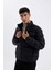 Regular Fit Dik Yaka Fermuarlı Cepli Mevsimlik Baharlık Şişme Mont C4856AX24WN 13