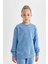 Kız Çocuk Relax Fit Bisiklet Yaka Pamuklu Basic Düz Okul Sweatshirt A2797A824AU 15