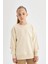 Kız Çocuk Relax Fit Bisiklet Yaka Pamuklu Basic Düz Okul Sweatshirt A2797A824AU 9