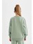 Kız Çocuk Relax Fit Bisiklet Yaka Pamuklu Basic Düz Okul Sweatshirt A2797A824AU 11