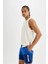 Fit Regular Fit Baskılı Esnek Dokulu Sporcu Kısa Boy Deniz Şortu B5997AX24HS 8