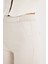 Sigaret Saten Pantolon Normal Bel Beli Lastikli Düz Paça Basic Düz J8743AZ24WN 11