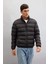Regular Fit Dik Yaka Fermuarlı Cepli Mevsimlik Baharlık Şişme Mont C4856AX24WN 11