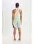 Fit Regular Fit Baskılı Esnek Dokulu Kısa Boy Deniz Şortu B5999AX24HS 11