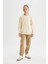 Kız Çocuk Relax Fit Bisiklet Yaka Pamuklu Basic Düz Okul Sweatshirt A2797A824AU 7