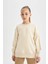Kız Çocuk Relax Fit Bisiklet Yaka Pamuklu Basic Düz Okul Sweatshirt A2797A824AU 8