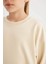 Kız Çocuk Relax Fit Bisiklet Yaka Pamuklu Basic Düz Okul Sweatshirt A2797A824AU 11