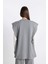 Regular Fit Bisiklet Yaka Basic Düz Yan Bağlamalı Triko Süveter Y1323AZ24AU 11