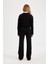 Kız Çocuk Okul Standart Boy İspanyol Paça Siyah Tayt C7433A824AU 13